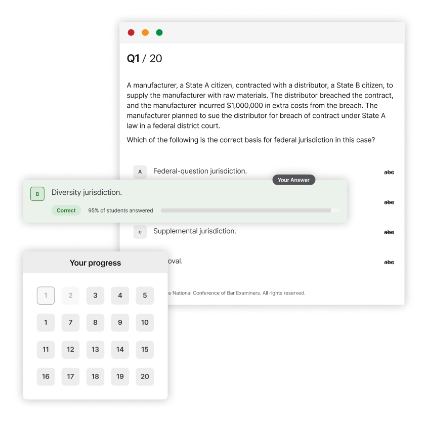 Practice questions with explanations