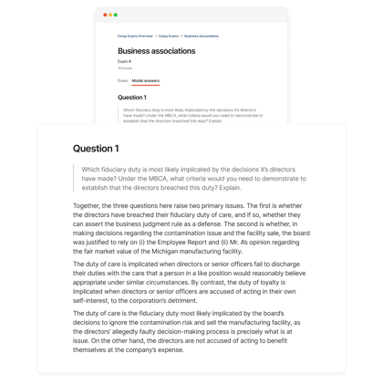Model answer