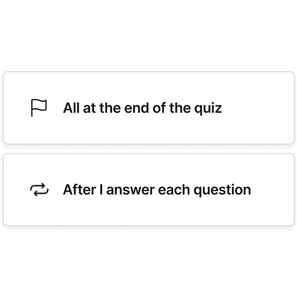 Quiz-grading style